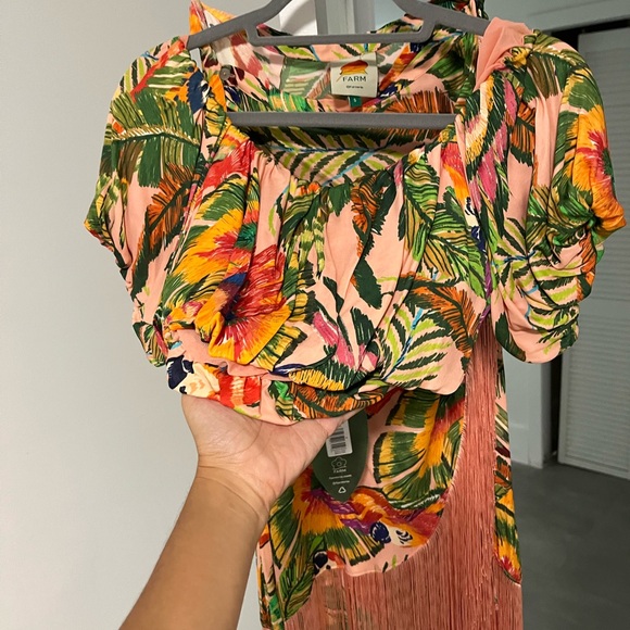 BOTH ***FARM RIO MACAW LEAVES crop top and skirt - LETS MAKE A DEAL!!! - Picture 6 of 7